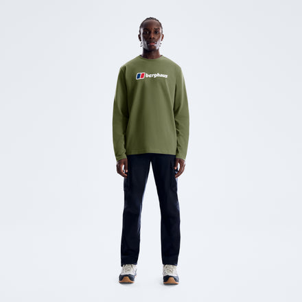Men's Berghaus Big Logo Long Sleeve Tee - Zephyr