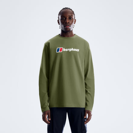 Men's Berghaus Big Logo Long Sleeve Tee - Zephyr