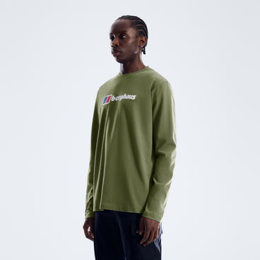 Men's Berghaus Big Logo Long Sleeve Tee - Zephyr