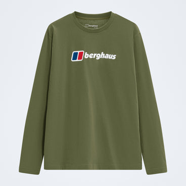 Men's Berghaus Big Logo Long Sleeve Tee - Zephyr