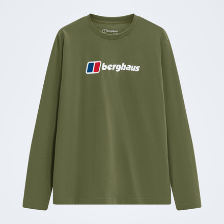 Men's Berghaus Big Logo Long Sleeve Tee - Zephyr