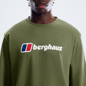 Men's Berghaus Big Logo Long Sleeve Tee - Zephyr