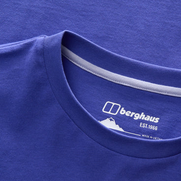 Men's Berghaus Big Logo Long Sleeve Tee - Bottle Blue