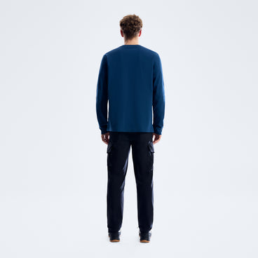 Men's Berghaus Big Logo Long Sleeve Tee - Hale Navy