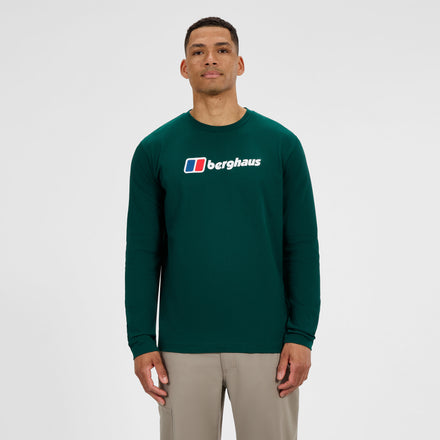 Men's Big Logo Long Sleeves Tee - Green