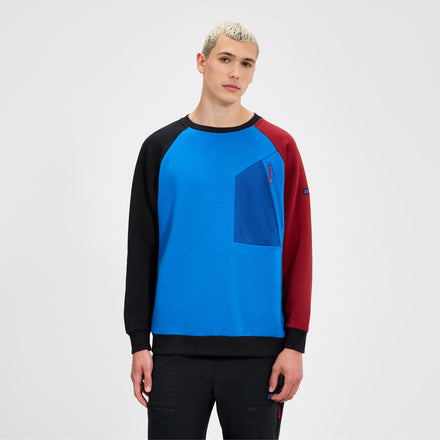 Unisex Storm 25 Crew Sweater - Blue/Red