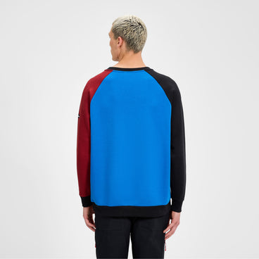 Unisex Storm 25 Crew Sweater - Blue/Red