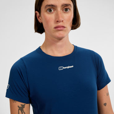 Women's Berghaus Delta Short Sleeve Tech Tee - Blue