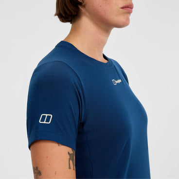 Women's Berghaus Delta Short Sleeve Tech Tee - Blue