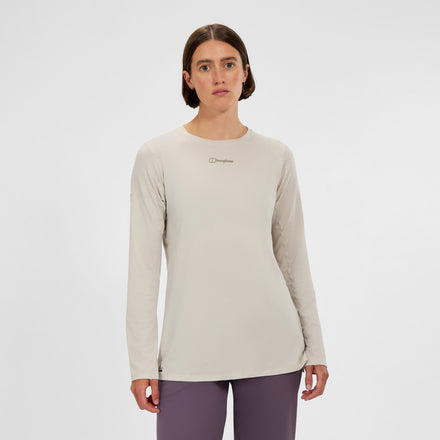 Women's Delta Long Sleeve Tech Tee - Grey