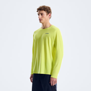 Men's Berghaus Delta Long Sleeve Tech Tee - Green