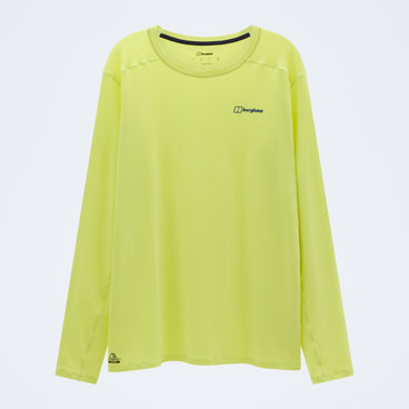 Men's Berghaus Delta Long Sleeve Tech Tee - Green