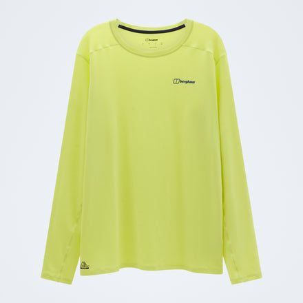 Men's Berghaus Delta Long Sleeve Tech Tee - Green