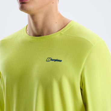 Men's Berghaus Delta Long Sleeve Tech Tee - Green
