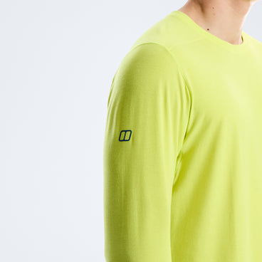 Men's Berghaus Delta Long Sleeve Tech Tee - Green