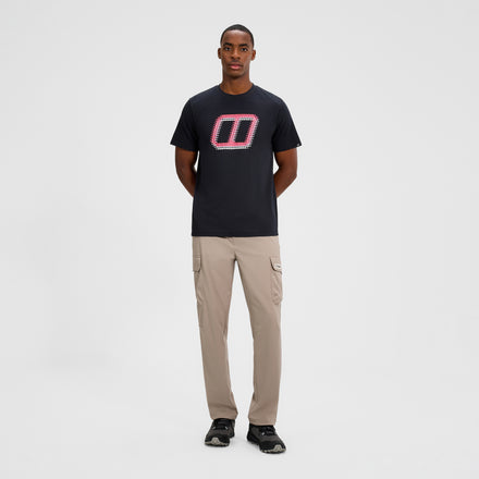 Men's Glitched Blocks Tee - Black