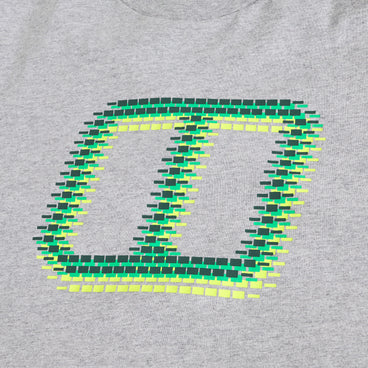 Men's Glitched Blocks Tee - Grey