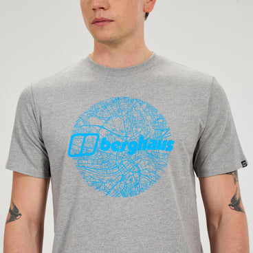 Men's Map Of The Toon Tee - Grey