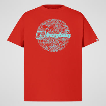 Men's Map Of The Toon Tee - Orange