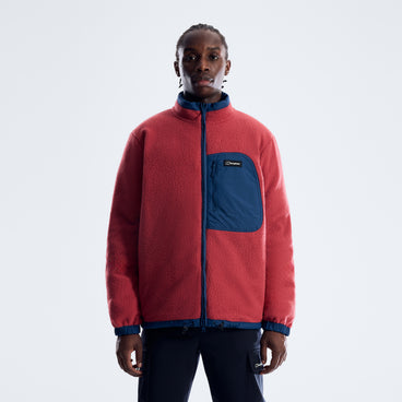 Men's Fulstow Reversible Down Jacket - Hale Navy/Red Fury
