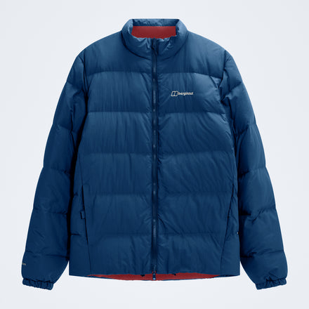 Men's Fulstow Reversible Down Jacket - Hale Navy/Red Fury