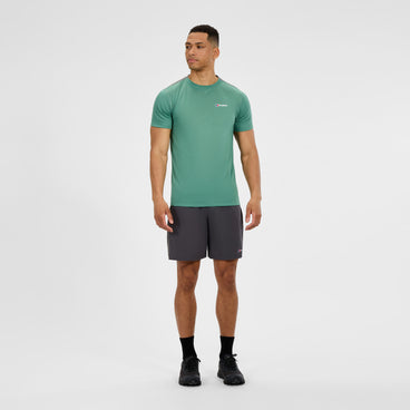 Men's Terrain Trek Tech Tee - Green/Grey
