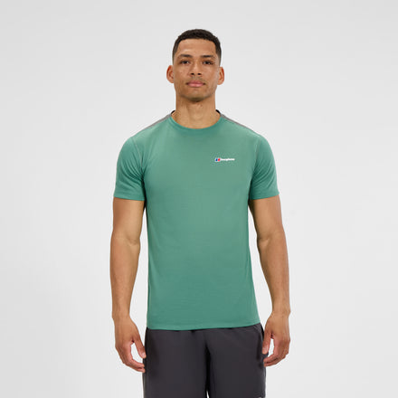 Men's Terrain Trek Tech Tee - Green/Grey