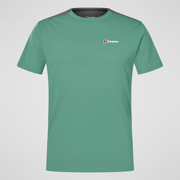 Men's Terrain Trek Tech Tee - Green/Grey