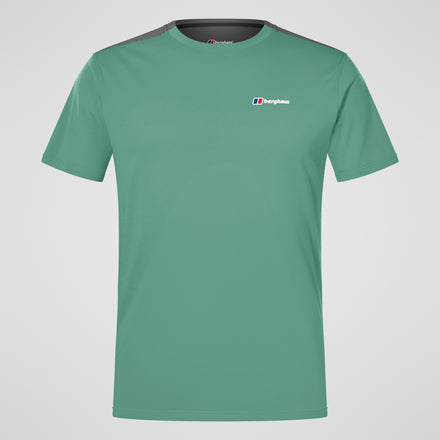 Men's Terrain Trek Tech Tee - Green/Grey