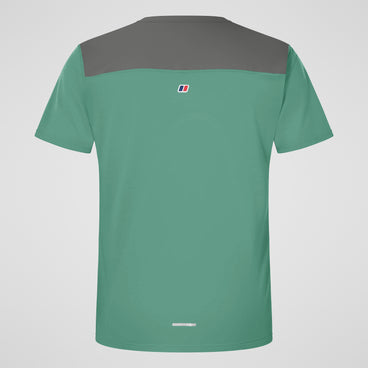 Men's Terrain Trek Tech Tee - Green/Grey