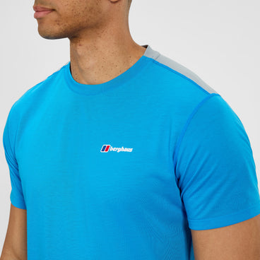 Men's Terrain Trek Tech Tee - Blue/Grey