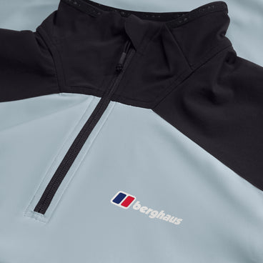 Men's Terrain Trek Half Zip Jacket - Black/Grey