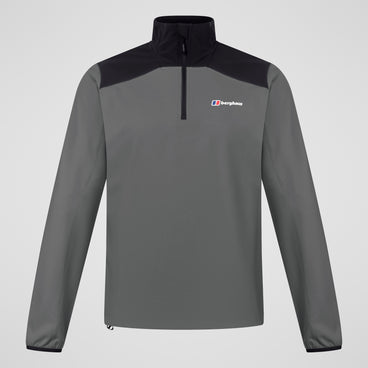 Men's Terrain Trek Half Zip Jacket - Grey/Black