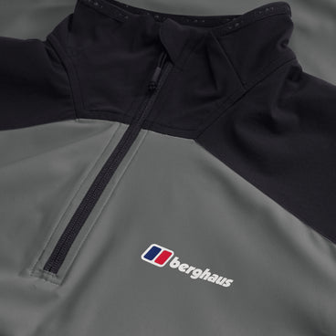 Men's Terrain Trek Half Zip Jacket - Grey/Black