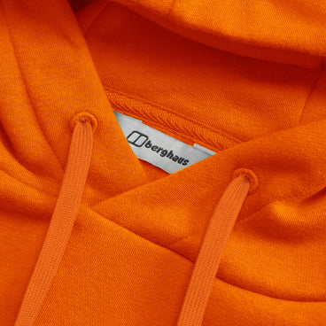 Men's Small Logo Hoody - Orange