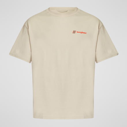 Unisex Pioneer Circular Logo Tee - Stone