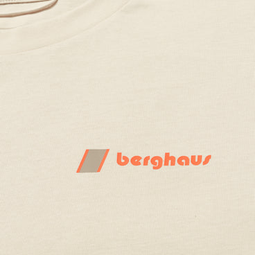 Unisex Pioneer Circular Logo Tee - Stone