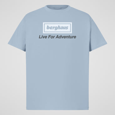 Unisex Adventure Tour Tee - Grey Blue