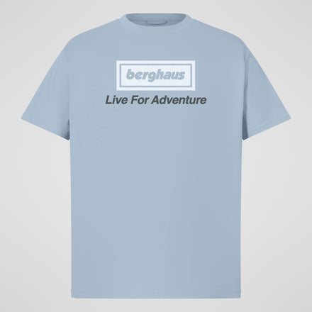 Unisex Adventure Tour Tee - Grey Blue