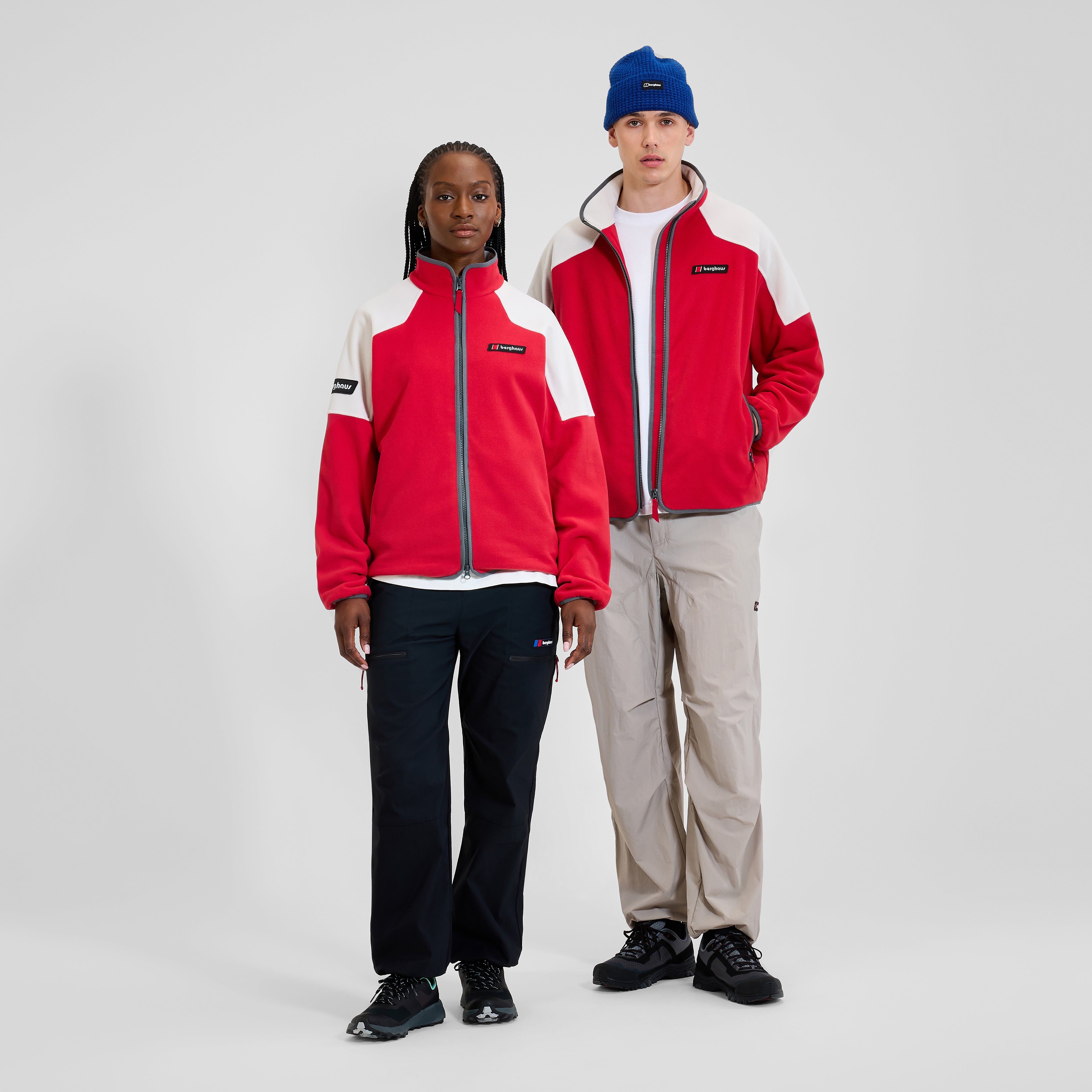 ジャケット・アウター 1997 GENERAL RESARCH duffle coat Unisex 1997 Fleece Jacket - Red/Natural | Berghaus