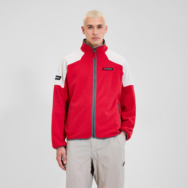 Unisex 1997 Fleece Jacket - Red/Natural