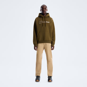 Men's Essential Logo Hoodie - Brown