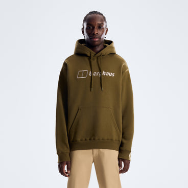 Men's Essential Logo Hoodie - Brown