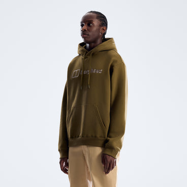 Men's Essential Logo Hoodie - Brown