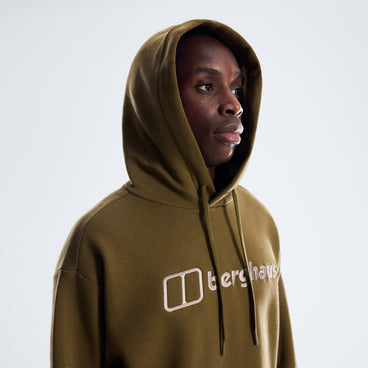 Men's Essential Logo Hoodie - Brown