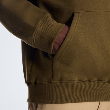 Men's Essential Logo Hoodie - Brown