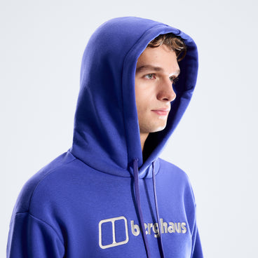 Men's Essential Logo Hoodie - Blue