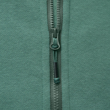 Men's Essential Logo Full Zip Hoodie - Green