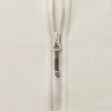 Men's Essential Logo Full Zip Hoodie - Light Grey