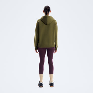 Women's Essential Logo Full Zip Hoodie - Green